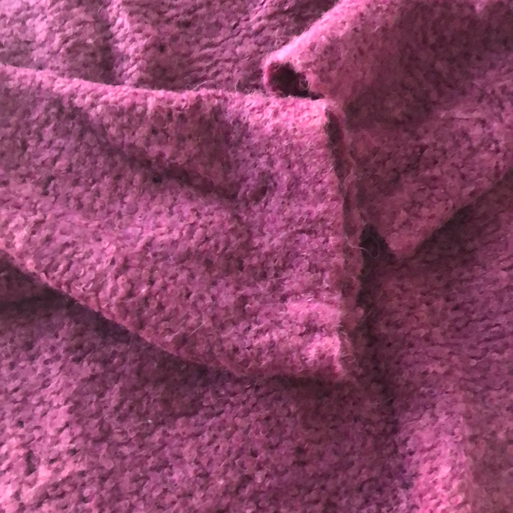 Free people alpaca plum wine oversized turtleneck - Picture 5 of 7